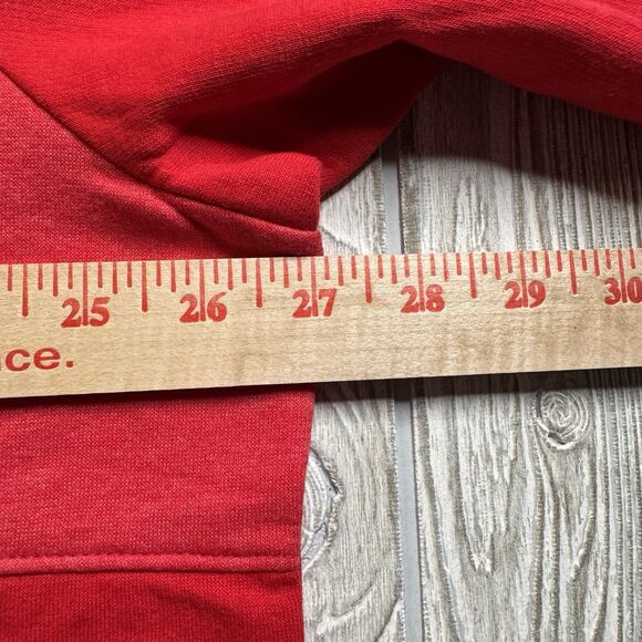 Nebraska Cornhuskers Fleece Hoodie Men’s  XXL Red Logo Spellout Captivating New - Picture 9 of 11